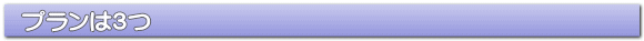 プランは3つ